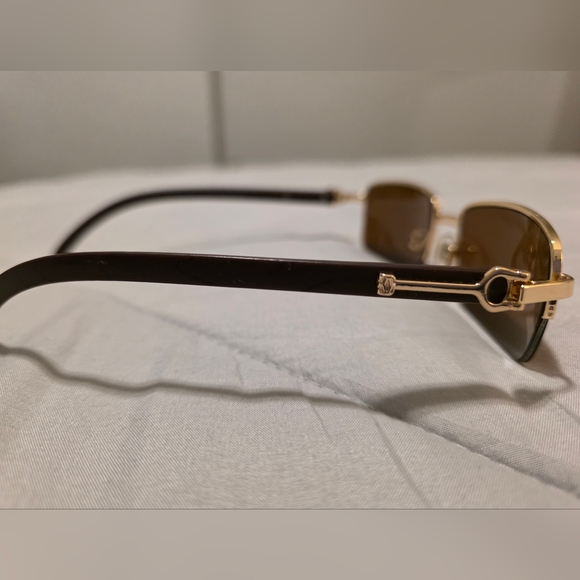 CARTIER Sunglasses with Brown Lenses New Unisex - Picture 3 of 11